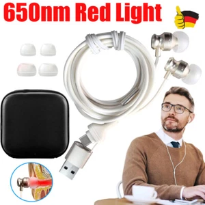 2025 New Portable Tinnitus Relief Ear Plugs Nasal Rhinitis with 650nm Red Light - Picture 1 of 17