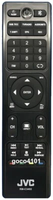RM-C3402 RMC3402 GENUINE ORIGINAL JVC TV REMOTE CONTROL LT58N790A, LT65N785A NEW - Image 1 of 2