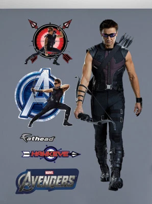 Fathead Avengers Hawkeye Acción en Vivo Marvel Comics Real Decoración de Pared Grande 96-96068 Foto 1 de 3