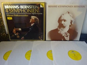 BRAHMS - THE 4 SYMPHONIES etc 4LP BOX, Vienna P/O, Bernstein, DG 2741 023 - Picture 1 of 6