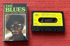 SAM "LIGHTNIN" HOPKINS RARE ITALIAN CASSETTE TAPE WITH PAPER LABELS - THE BLUES - Picture 1 of 5