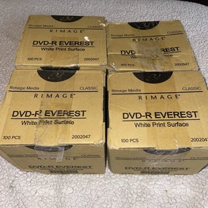 4 x 100 - Rimage Thermal DVD-R EVEREST White Print Surface, Open Box Sealed Sets - Picture 1 of 2