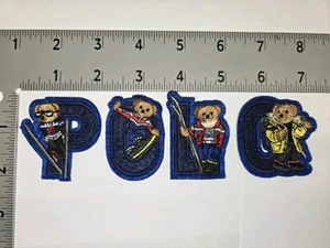 LOTE DE 4 PARCHES POLO RALPH LAUREN PARCHES USADOS POLO SKI SPELLOUT - Imagen 1 de 1