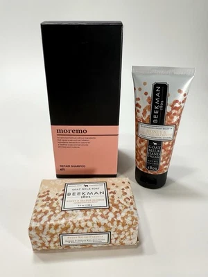 Champú reparador Moremo R champú para el cuidado del cabello 10,1 fl. 300 ml oz con paquete Beekman Foto 1 de 4