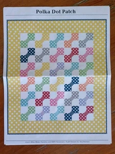 RBD Quilt Kit, Riley Blake "Polka Dot Patch Quilt" (40 x 46") - Picture 1 of 3