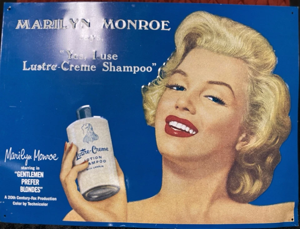 Marilyn Monroe Vintage Collectible Tin Sign - Image 1 of 1