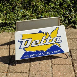 Vintage Delta "Sign of Quality Tires" Single Tire Stand / Rack - Picture 1 of 4