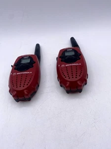 (Paar) Motorola TalkAbout T5200 Funksprechgerät Walkie Talkie rot 14 Kanäle FRS - Bild 1 von 13