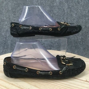 Vince Camuto Signature Shoes Womens 11 B Vl Dakota Black Leather Tassel Loafer - Picture 1 of 15