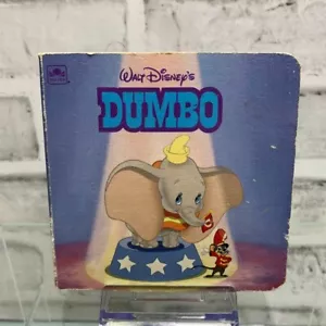 Dumbo A Little Nugget Book 1992 Walt Disney Golden Board Toddler Baby Picture - Foto 1 di 3