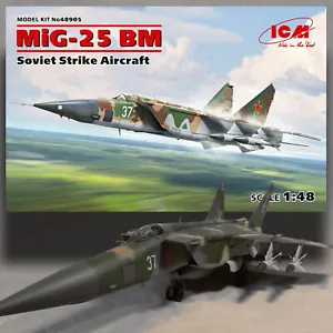 ICM 48905 1/48 MIG-25BM (FOXBAT) KIT CACCIA INTERCETTORE SOVIETICO VARSAVIA PACCHETTO - Foto 1 di 4