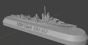 1:700 USN Porter class Destroyer (1945 - 6 x 5 inch guns) - Picture 1 of 1