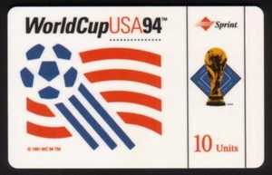 10u Soccer Int'l: World Cup USA Logo 1994 (11/93) USED Phone Card - Bild 1 von 2