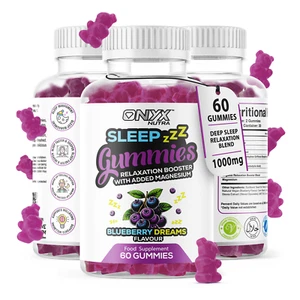 Night-Time Gummies with Magnesium, Night Time Support Supplement - Vegan & Halal - Picture 1 of 8