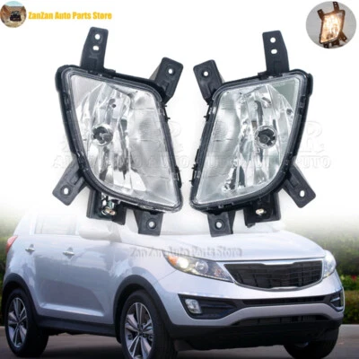 1 Pair Front Bumper Fog Light Fog Lamp Driving Lamp For KIA SPORTAGE 2011-2013 Foto 1 de 4