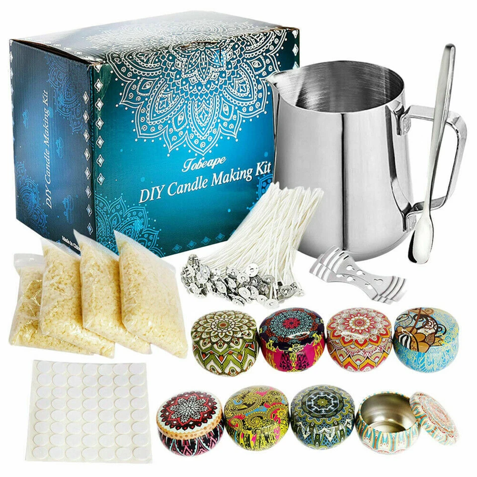 122PCS Candle Making Kit Diy Candle Craft Tool Set Pouring Pot Wick Wax Kit - image 1 of 4