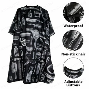 Hair Cutting Cape Pro Salon Hairdressing Hairdresser Gown Barber Cloth Apron New - Picture 1 of 9