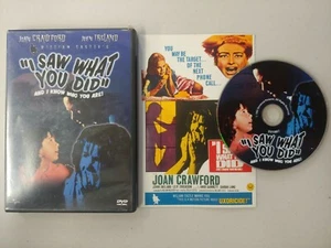 I Saw What You Did (DVD, 1999) 1965 Joan Crawford John Ireland William Castle - Picture 1 of 1