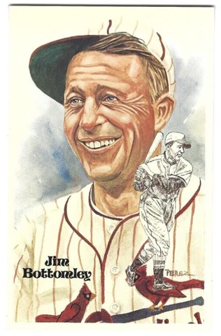 1981 Perez Steele Hall of Fame Postcard #142 Jim Bottomley 02503/10000 Cover