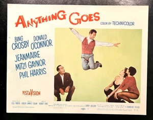 ANYTHING GOES 1956 SET CARTE LOBBY ORIGINALI, BING CROSBY, DONALD O'CONNOR - Foto 1 di 8
