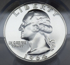 1964 Proof Quarter 25 Cent PCGS PR70 Perfect