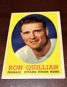 1958 Topps CFL #63 Ron Quillian Ottawa Rough Riders