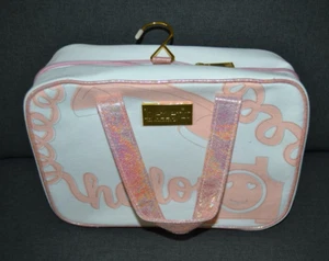 Bolsa de maquillaje de cosméticos Benefit Cosmetics Hello Happy Weekender 2020 teléfono rosa - Imagen 1 de 6