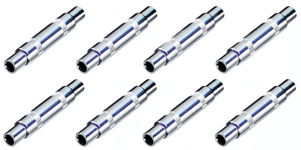 (8 PACK) REAN NYS236 1/4" Female Mono to 1/4" Female Mono Coupler / Adapter - Image 1 of 1