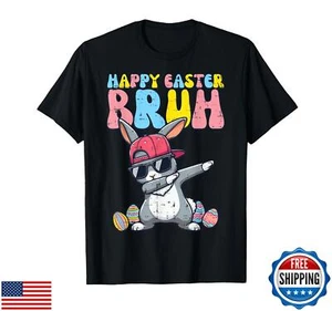 Happy Easter Bruh Bunny Dab Rabbit Dance Boys Kids Toddler T-Shirt - Picture 1 of 1