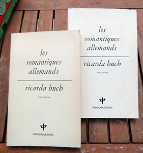 ROMANTISME/ROMANTIQUES ALLEMANDS/R.HUCH/2 VOLS/ED PANDORA/1978/BONS LIVRES - Imagen 1 de 1