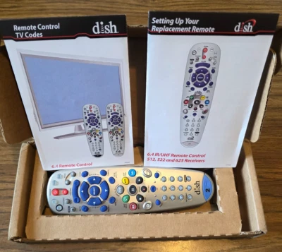 DISH NETWORK Satellite Universal Remote 6.4 #2 Blue or UHF Pro 500-700 w/ DVR - Image 1 of 4