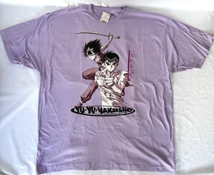 YU YU HAKUSHO Ghost Files Crunchyroll Anime Lavender Cotton T-Shirt Size XXL - Picture 1 of 10