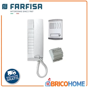 1PEXD KIT CITOFONIA MONOFAMILIARE 2 FILI CITOFONO E PULSANTIERA FARFISA - Foto 1 di 5