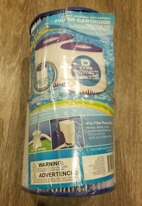 2 Pack Summer Escapes Type D Pool Filter Cartridge Universal Replacement - Picture 1 of 3