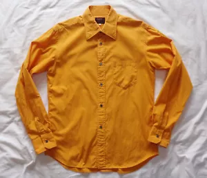 VINTAGE 90s YOHJI YAMAMOTO DURBAN A.A.R Pinstripe Shirts L Orange Men's JAPAN - Picture 1 of 24