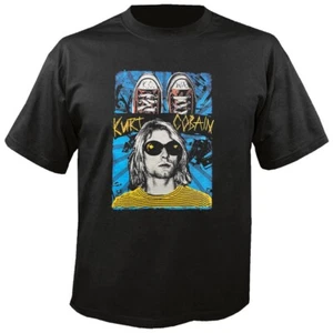 NIRVANA - Kurt Cobain - Sneakers - Black - T-Shirt - Imagen 1 de 1