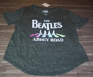 WOMEN'S TEEN JR'S THE BEATLES Abbey Road T-shirt LARGE NEW w/ TAG - Picture 1 of 3