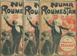 NUMA RUMESTAN 3 TASCHENBÜCHER DER SERIE VON ALPHONSE DAUDET/FAYARD FRERES UM 1900 - Bild 1 von 2