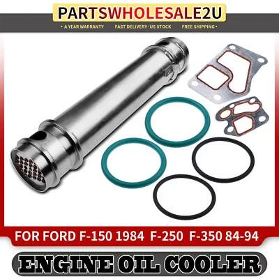 Nuevo enfriador de aceite de motor para Ford F-150 1984 F-250 F-350 E-350 Econoline Club Wagon Foto 1 de 4