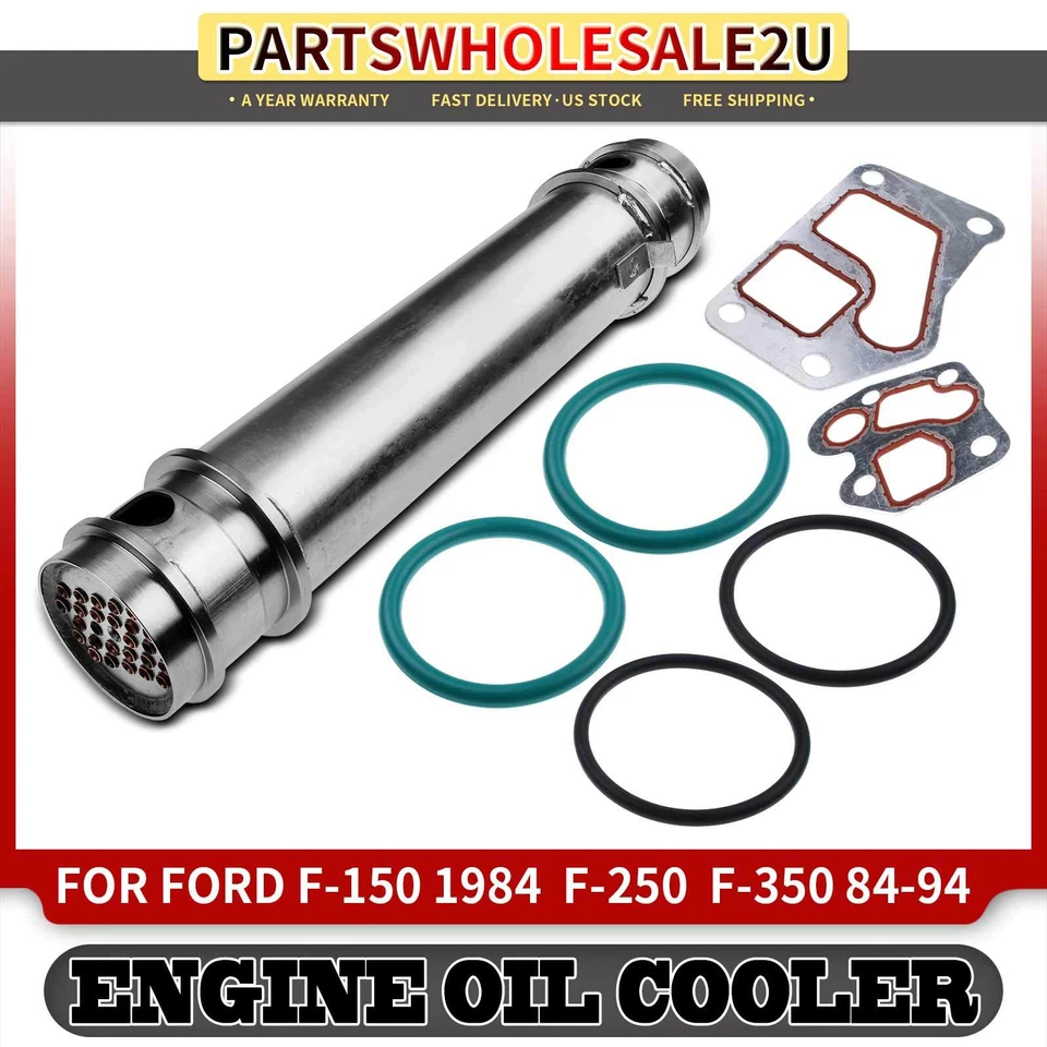New Engine Oil Cooler for Ford F-150 1984 F-250 F-350 E-350 Econoline Club Wagon - Image 1 of 4
