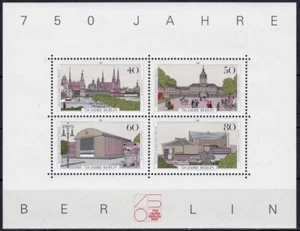 WBM_009f Block 8 (Nr. 772-775) ** aus 1987 - 750 Jahre Berlin - Bild 1 von 1