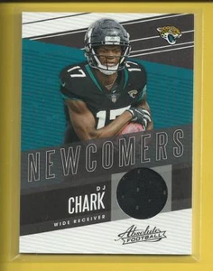 D.J. Chark RC 2018 Absolute Newcomers Jersey Relic Rookie Card # NC-DC Jaguars - Bild 1 von 3