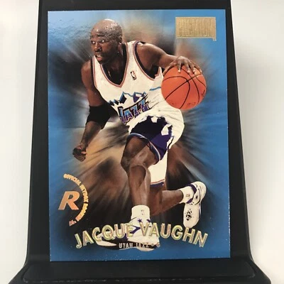 1997-98 SkyBox Premium Utah Jazz Basketball Card #163 Jacque Vaughn Rookie - Image 1 of 2