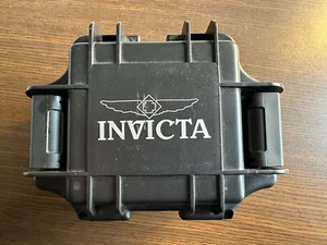 INVICTA Black GREY ONE SLOT WATCH BOX PROTECTOR DIVE CASE Box New Dive Case - Picture 1 of 6