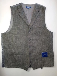 Brand New Gioberti Vest Men’s Size L V-Neck 5 Button 3 Pocket Gray Fr Shipping  - Bild 1 von 2