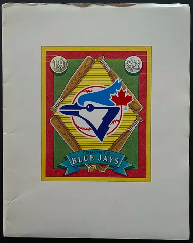 1982 MLB Baseball Toronto Blue Jays Portfolio Season Ticket Holder Giveaway Cover