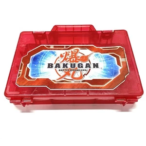 Bakugan Battle Brawlers Carry Case Carrying Storage Holds 24 Red Spin Master - Picture 1 of 5