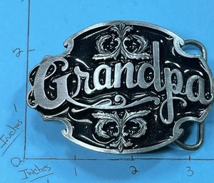 Grandpa Belt Buckle Siskiyou 1988 USA Hero Old School Vintage Nice !! - Picture 1 of 7