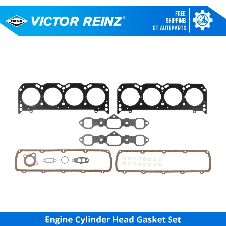 For 1987-1990 Cadillac Brougham Engine Cylinder Head Gasket Set Victor Reinz - Image 1 of 1