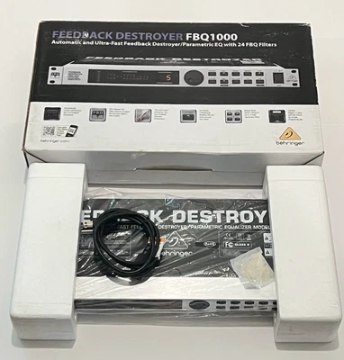 Behringer FBQ1000 Feedback Destroyer EQ With Power Cord - Image 1 of 4